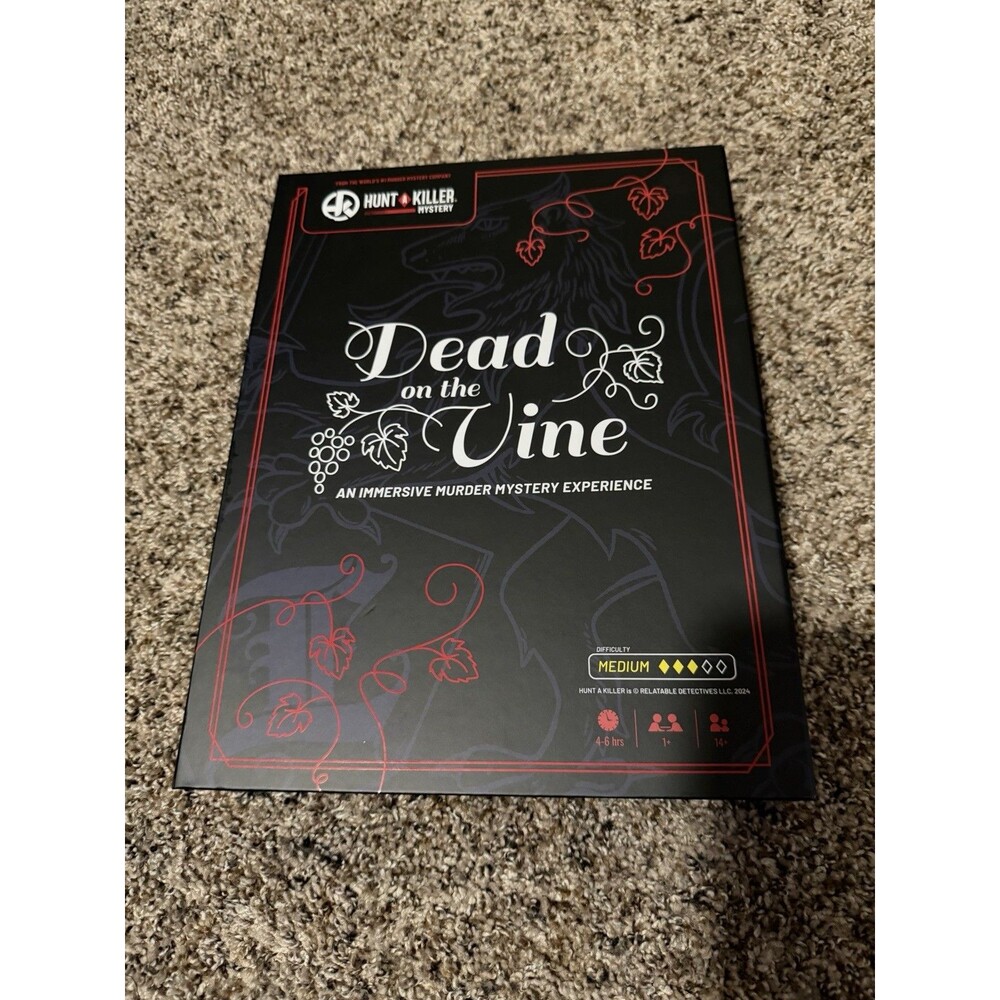 Hunt A Killer Dead on the Vine Murder Mystery Game Complete Immersive Experience